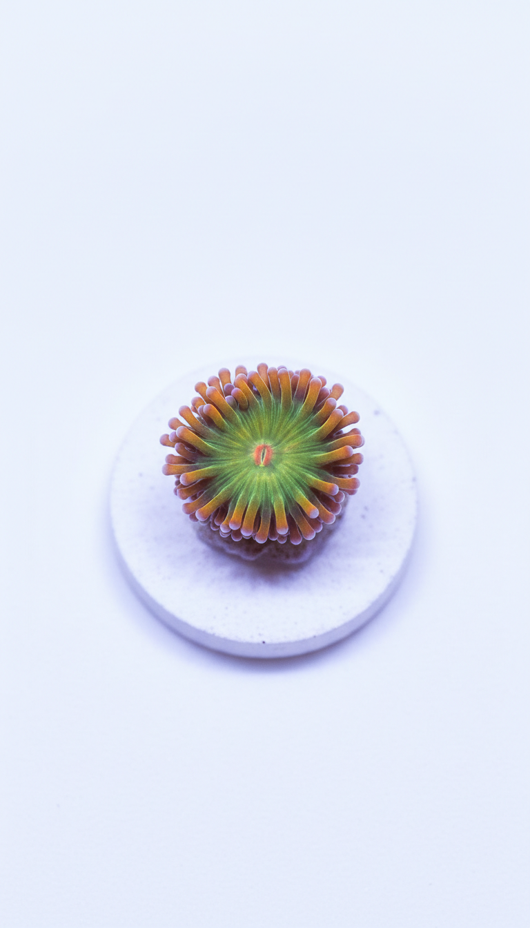 Ultra Green Torch coral fragment